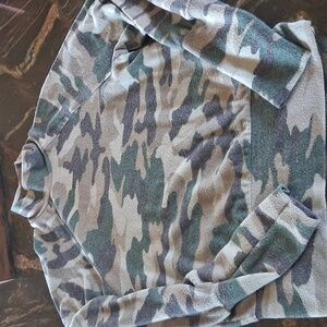 Anthropologie Maeve Camoflauge Top